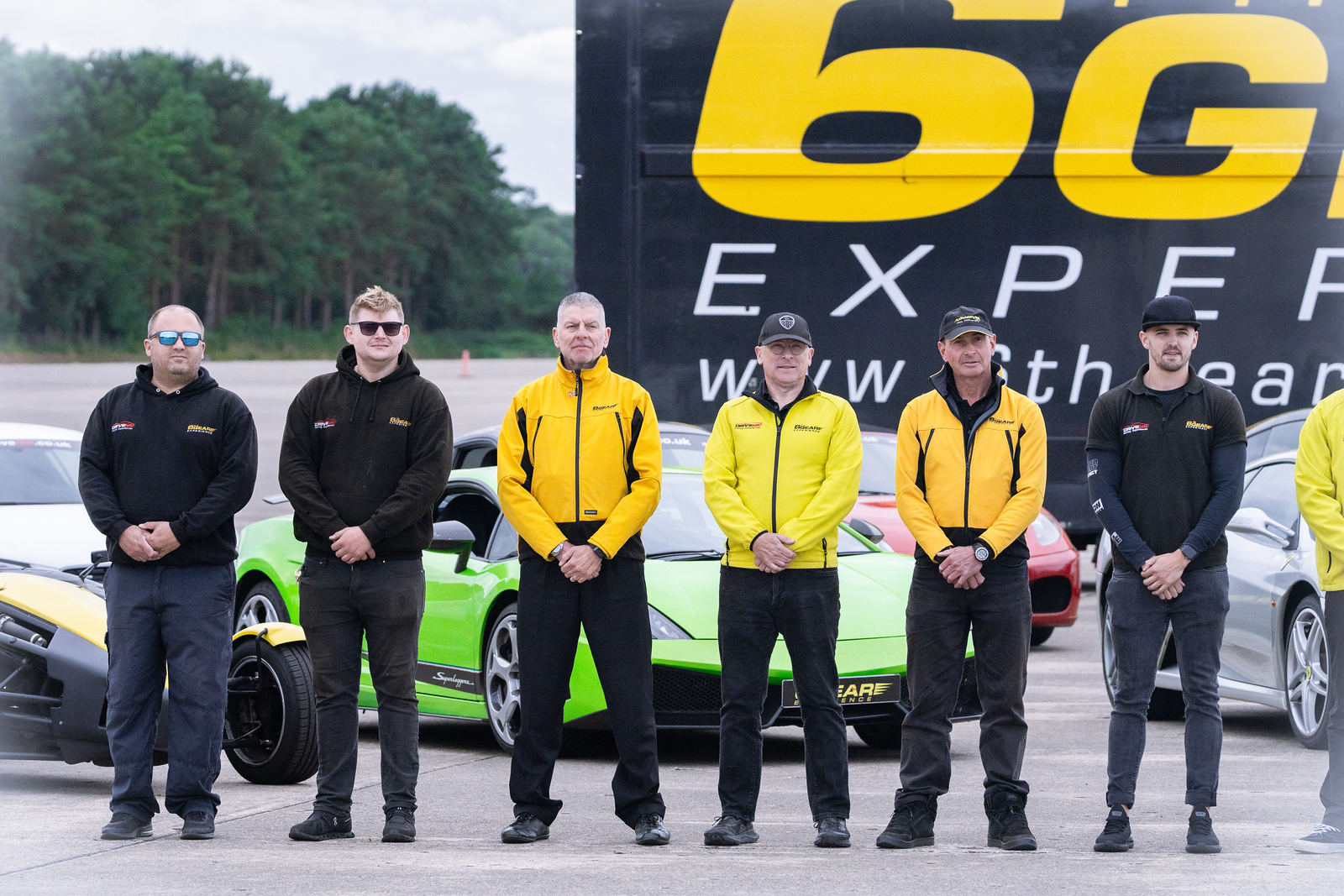 6th Gear Driving Experiences - Staff and Cars at Elvington Airfi